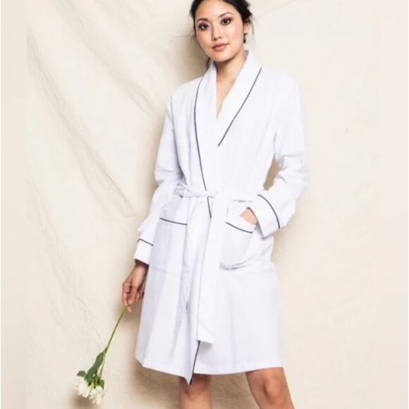 Ettitude Sateen Robe Cloud White NWT Size Large - Picture 5 of 5